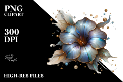 Abstract Golden Petunia PNG Product Image 2
