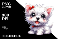 Happy West Highland White Terrier, PNG Product Image 2