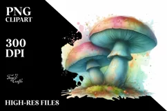 Detailed Pastel Mushroom PNG Product Image 3