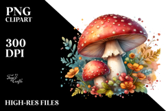 Pastel Mushroom Splash PNG Product Image 2