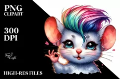 Revolted Mouse with OK Sign, Transparent PNG Product Image 1