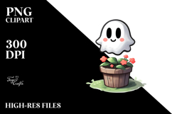 Cute Bougee Ghost Digital Painting PNG Product Image 2