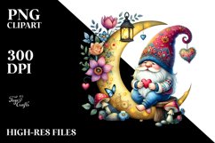 Adorned Gnome Moon PNG Product Image 2