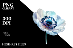 Anemone with Small Metallic Insertions, High-Quality PNG Product Image 2