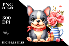 Happy Baby French Bulldog, PNG Product Image 2