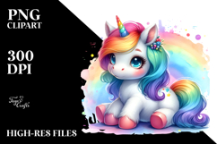 colorful baby unicorn Product Image 2