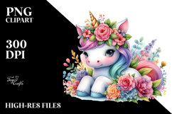 colorful baby unicorn Product Image 2