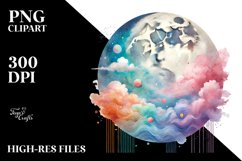 Half Moon Watercolor PNG Product Image 2