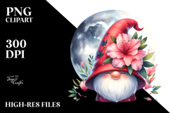 Cute Floral GNOME PNG Product Image 2