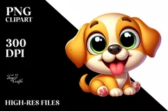 Colorful Labrador Retriever Baby Clipart Product Image 1