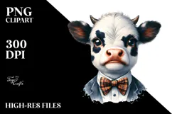 Funny Baby Cow PNG Product Image 2