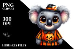 watercolor koala dressed for halloween Product Image 2
