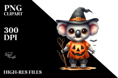 watercolor koala dressed for halloween Product Image 2