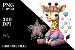 Boho Giraffe Star PNG Product Image 2