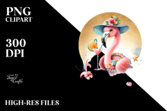 Cute Flamingo Beachwear PNG Product Image 2