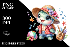 Cute Baby Snail Singer Look PNG Product Image 2