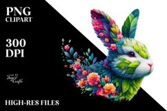 Vibrant Bunny Clipart Product Image 1