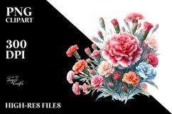 Colorful Small Carnation | Clipart Product Image 3