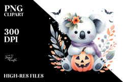Simple Koala Halloween Style PNG Product Image 2
