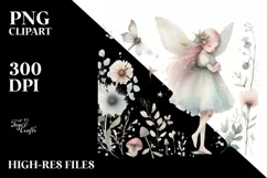 Washed Whimsicall Fairy PNG Product Image 1