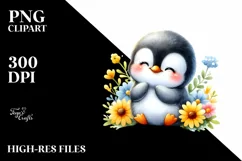 Colorful Penguin Baby | Sublimation | Clipart Product Image 3