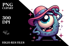 Ridiculously Cute Monster with Hat PNG Product Image 2