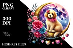 Adorned Dog Moon PNG Product Image 2
