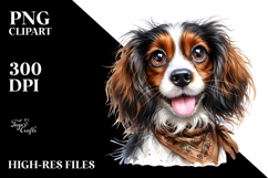 Cute Watercolor Brittany, High-Res PNG Product Image 2