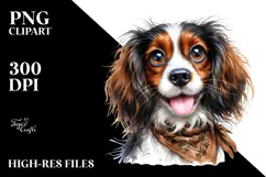 Cute Watercolor Brittany, High-Res PNG Product Image 2