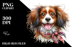 Happy Brittany Dog, Cute PNG Product Image 2