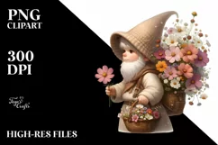 Digital Painting Gnome Cosmos Clipart Product Image 3