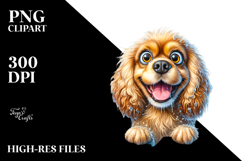 Cute Watercolor Cocker Spaniel | Unique Clipart Product Image 2