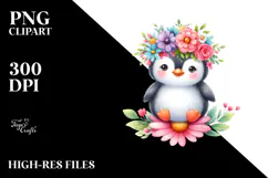 Colorful Cartoon Penguin | Print Design Product Image 2