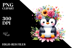 Colorful Cartoon Penguin | Print Design Product Image 2