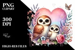 Baby Macaw with Heart, PNG Product Image 2