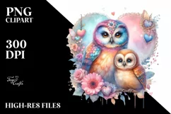 Baby Macaw with Heart, PNG Product Image 2