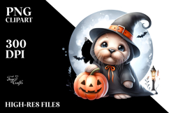 Cute Digital Walrus Halloween PNG Product Image 2