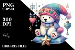 Adorned Polar Bear Star PNG Product Image 2