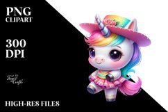 Colorful Baby Unicorn Rumba Dancer&#039;s Outfit PNG Product Image 3