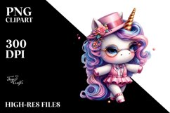 Colorful Baby Unicorn Jazz Dancer&#039;s Outfit PNG Product Image 1