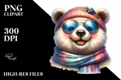 Vibrant Bear Watercolor | Sublimation Clipart Product Image 3