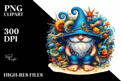 Vibrant Gnome Digital Painting | Sublimation Clipart Product Image 3