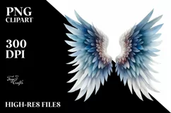 Angel Wings Watercolor Clipart Product Image 1