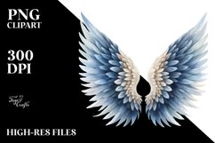 Angel Wings Watercolor Clipart Product Image 1