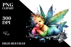 Colorful Baby Fairy Puck PNG Product Image 1