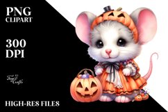 Cute Baby Mouse for Halloween | Clipart Product Image 1