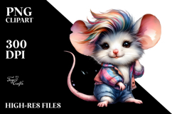 Cool Posing Mouse, Transparent PNG Product Image 2