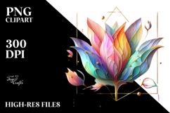 Colorful Tulip and Anemone PNG Product Image 2