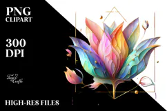 Colorful Tulip and Anemone PNG Product Image 2