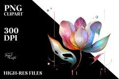 Colorful Tulip and Anemone PNG Product Image 2